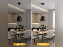 (Similar)Modern Circular Hanging Light, Black & White Hanging Light, 7 inches in Diameter, Suitable for Kitchen Islands, Kitchen Sinks, Dining Rooms, bedrooms, corridors (excluding Bulbs) 16
