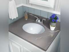 MSI 17 inch x 14 inch Oval Porcelain Ceramic Undermount Bathroom Vanity Vessel Sink, Bisque 224