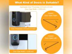 Blink Doorbell Mount, Anti-Theft Blink Video Doorbell Door Mount Bracket No Drilling, Not Block Doorbell Motion Sensor, Easy to Install, Fit for Blink Doorbell Camera (Black) 15