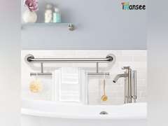(Similar)Polished Chrome Grab Bar 24 Inch w/Towel Holder, iHansee Stainless Steel Towel Rack Shower Support Balanced Support Handle, Wall Mount Safety Handrail Grab Rail for Elderly Senior Handicap Disabled 38
