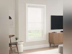 ECLIPSE Solar Modern Cordless Light Filtering Privacy Window Roller Shade for Bedroom or Living Room (1 Pack), 23 in x 72 in, Snow 63