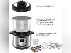 Instant Pot Lux Mini 6-in-1 Electric Pressure Cooker, Sterilizer Slow Cooker, Rice Cooker, Steamer, Saute, and Warmer, 3 Quart, 10 One-Touch Programs 60