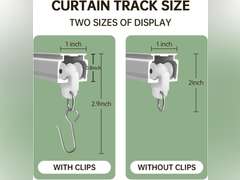 MaKefeile Curtain Tracks Ceiling Wall Mounted Heavy-Duty Curtains Rails Room Divider Curtain Track for Living Room Bedroom Room Shower Divider White 3 ft To 9 ft 62