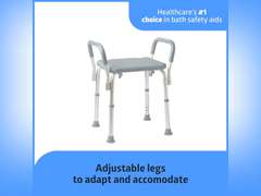 Medline Knockdown Bath Bench with Arms 46