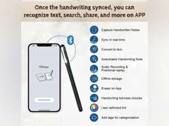 2 in 1 Digital Pen Smart Pen Writing Set, Includes Smartpen, Notebook, Use with Ophaya App for Notes Taking, Recording, Storing 90