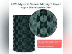 ZIRO Glitter PLA Filament 1.75mm, 3D Printer Filament Subtle Sparkle PLA, Mystical Series 2.2lbs Spool, Fit Most FDM 3D Printers, Midnight Green 23