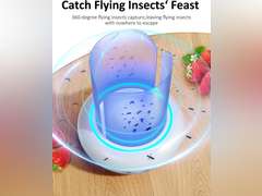 360 Flying Insect Trap with 60h USB Rechargeable Battery, Get-rid Food, Plant Fruit-Fly Killer, Night Light Catcher for Gnat, Noseeum, Flies, Housefly, Trap on Indoor House, Insectos Trampa 29