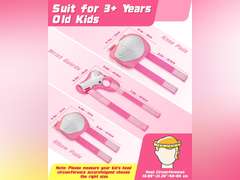 Kids Bike Helmet Set, Adjustable Helmet for Ages 3-5 Year Girls, Toddler Pad Set with Knee and Elbow Pads for Bike, Roller, Skating, Scooter, Longboard and More Sports, pink 29