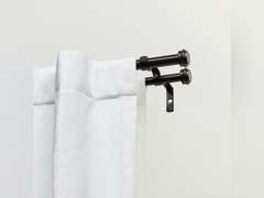 Exclusive Home Curtains Rod and Finial Set, Iron, Matte Bronze, 36-72 31