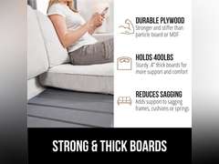 GORILLA GRIP Heavy Duty Couch Cushion Support Board to Fix Sagging Sofas, 21.5 x 70 Sofa, Thick Plywood Boards Add Strong Seat Supports, Stays in Place, Replacement Stuffing Under Couches, Gray 50