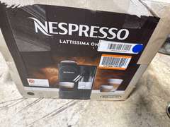 (See pictures)Nespresso Lattissima One Original Espresso Machine with Milk Frother by De'Longhi, Shadow Black 346