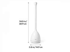 OXO Good Grips Toilet Plunger with Holder, White 43