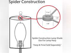 Aspen Creative 32020 Hardback Spider Shade, White by Aspen Creative 189