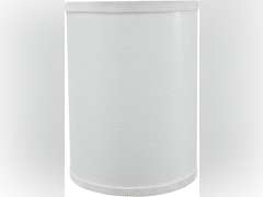 Aspen Creative 31279A Transitional Drum (Cylinder) Shaped Spider Construction Lamp Shade in White 8" Wide (8" x 8" x 11") 47