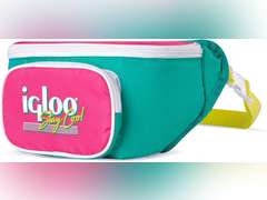 Igloo Retro Fanny Packs Cooler, Insulated Crossbody Bag, Fashion Waist Packs, Adjustable & Lightweight Travel Hip Pack 17