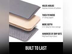 GORILLA GRIP Heavy Duty Couch Cushion Support Board to Fix Sagging Sofas, 21.5 x 70 Sofa, Thick Plywood Boards Add Strong Seat Supports, Stays in Place, Replacement Stuffing Under Couches, Gray 50
