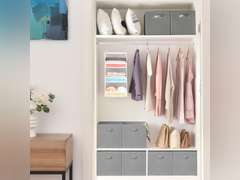 GRANNY SAYS Cube Storage Bins, 13x13x13 Cube Storage Organizer, Collapsible Storage Bins, Closet Storage Bins, Baskets for Shelves, Fabric Storage Cube, Cubby Storage Organization Gray, 8-Pack 36