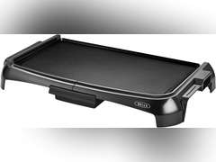 BELLA 10" x 16" Griddle Non-Stick, Adjustable Control Knob with 7 Settings, Dishwater Safe, PFOA Free, Black 23