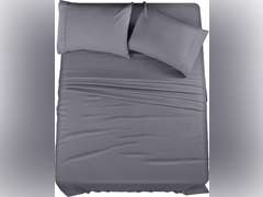 Utopia Bedding Queen Sheet Set 4 Piece Bed Sheets for Queen Size Bed, Soft and Breathable Microfiber, Includes 1 Fitted Sheet, 1 Flat Sheet and 2 Pillowcases (Grey) 16