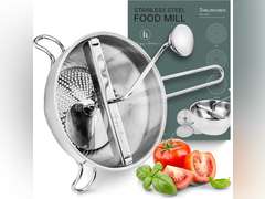Ergonomic Food Mill Stainless Steel With 3 Grinding Discs - Rotary Food Mill for Tomato Sauce, Applesauce, Puree, Mashed Potatoes, Jams, Baby Food 40