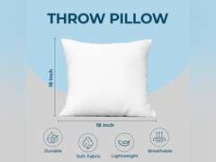 Utopia Bedding Throw Pillows (Set of 4, White), 18 x 18 Inches Pillows for Sofa, Bed and Couch Decorative Stuffer Pillow 21