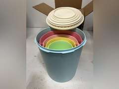 Tupperware Heritage Collection 10 Piece Nested Canister Set in Vintage Colors, Dishwasher Safe and BPA Free (5 Containers, 5 Lids) 50