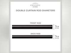Exclusive Home Curtains Rod and Finial Set, Iron, Matte Bronze, 36-72 31