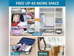 20 Pack Vacuum Storage Bags, Space Saver Bags (4 Jumbo/4 Large/4 Medium/4 Small/4 Roll) Compression for Comforters and Blankets, Sealer Clothes Storage, Hand Pump Included 25