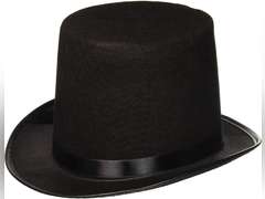 Rhode Island Novelty Deluxe Black Magician Butler Formal Costume Top Hat, One Per Order 6