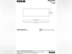Kohler K-9157-0 Bellwether Plastic Drain Cover for 60-Inch x 34-Inch Shower Base, White 58