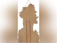 Glitzhome GH31362R1 Fall Welcome Wooden Scarecrow Hanging Wall Decor Porch Sign, Orange 32