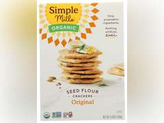 Simple Mills Organic Seed Crackers Original, 4.25 oz, Pack of 6 30