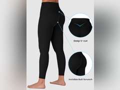 Sunzel Sunzfly Invisible Butt Scrunch Workout Leggings for Women, Butt Lifting High Waisted Gym Yoga Pants with Tummy Control size L 15