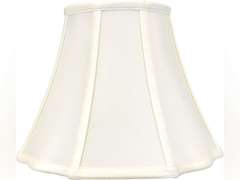 Royal Designs Flare Bottom Outside Corner Scallop Lamp Shade, 6.5 x 12 x 9.25, Eggshell 95