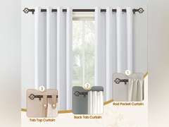 (Similar)different color KAMANINA Bronze Curtain Rod 32 to 58 Inch(2.6-4.8ft), Adjustable Curtain Rods for Windows 28 to 48 Inch, 3/4 Inch Splicing Drapery Rods with Twisted Cage Finial 19