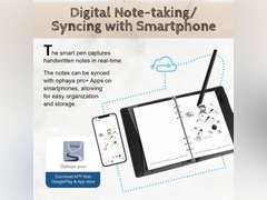 2 in 1 Digital Pen Smart Pen Writing Set, Includes Smartpen, Notebook, Use with Ophaya App for Notes Taking, Recording, Storing 90