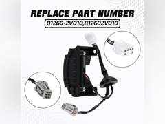 FUSCH Outside HDL Lock Assembly Back Hatch Release Switch Trunk Button Hatch Release Button Compatible with Hyundai Veloster 2012-2017 with Camera Replace#:81260-2V010 19