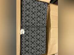 Arden Selections Outdoor Dining Chair Cushion 20 x 20, Black Global Stripes 4 pieces 146