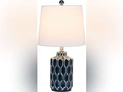 Elegant Designs LT3306-BLU Table Lamp, Blue 27