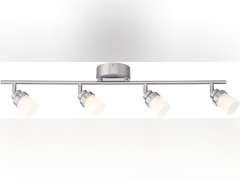 DESIGNERS FOUNTAIN EVT102027-35 3 ft. Brushed Nickel Kit with 4 LED Track Lights 1890 Lumens 60