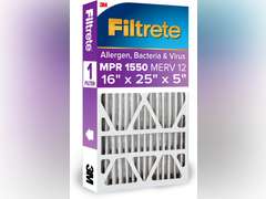 Filtrete 16x25x5, AC Furnace Air Filter, MPR 1550 DP, Healthy Living Ultra Allergen Deep Pleat, 1-Pack 71