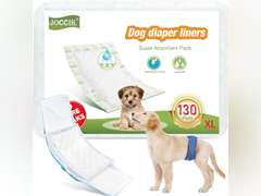 Dog Diaper Liners 100ct Super Soft and Absorbent Dog Diaper Booster Pads for Male Dog Belly Bands or Female Dog Diapers(X-Large, open package) 27