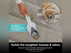 Shark StainStriker Portable Carpet, Upholstery & Area Rug Cleaner with Pet Mess Tool, Stain & Odor Remover, Perfect for Car Interiors, Includes 3 Cleaning Tools & Cleaning Solution, White, PX201 139