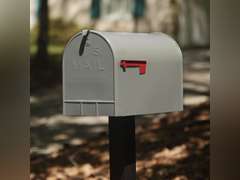 Gibraltar ST2000AM Stanley Post-Mount Mailbox, XL, Gray Steel - Quantity 1 93