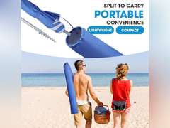 7ft Beach Umbrella with Sand Anchor & Tilt 186