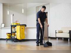 Rubbermaid Commercial Dust Pan Upright Lobby Pro Black - 11.30" Wide - Plastic - Black - 1 Each 21