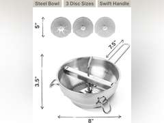 Ergonomic Food Mill Stainless Steel With 3 Grinding Discs - Rotary Food Mill for Tomato Sauce, Applesauce, Puree, Mashed Potatoes, Jams, Baby Food 40