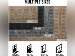 Door Mat Indoor Entrance, Sturdy Front Door Mat Outdoor, Absorbent Muddy Dirt Resist Welcome Door Mats, Non-Slip Backing Entry Mat Doormat for Entryway, Fade and Stain Resistant, 47x32 Inch, Brown 40