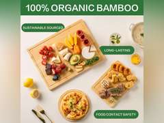 Organic Bamboo Cutting Board Set of 3-Large Wood Cutting Board Set for Kitchen,Wooden Chopping Boards with Juice Grooves & Built in Side Handles 17