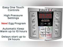 Instant Pot Lux Mini 6-in-1 Electric Pressure Cooker, Sterilizer Slow Cooker, Rice Cooker, Steamer, Saute, and Warmer, 3 Quart, 10 One-Touch Programs 60